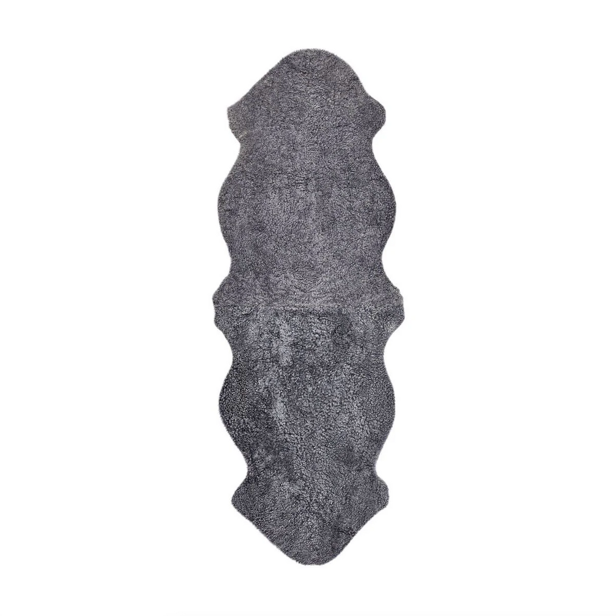 Double Short Wool Merino Sheepskin Rug | Light Grey | 67x24 cm (Bestseller)