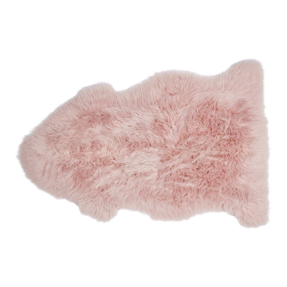 Merino Sheepskin Dyed | New Zealand | approx. 90x60 cm Rosa