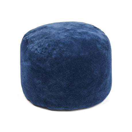 Round Moccasin Pouf | ø55xH46cm Navy Blue