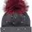 Safina Hat Dark Grey/Rouge