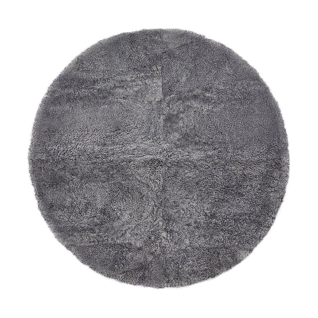 Short Wool Curly Sheepskin Design Rug | D55 in