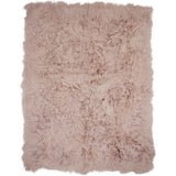 Throw of Curly Sheepskin Dove