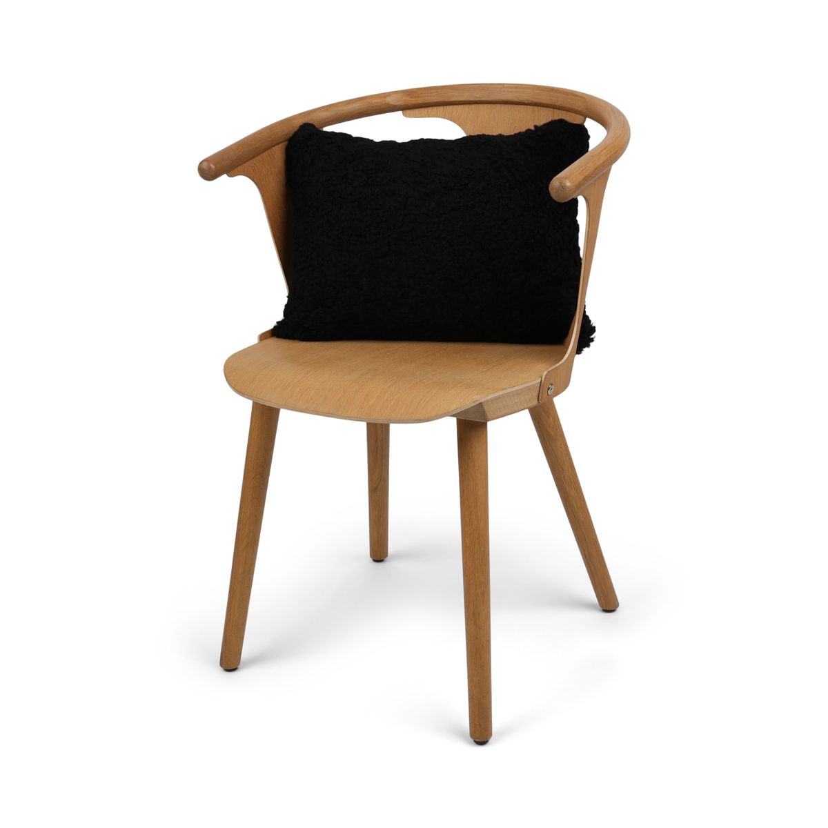 Sheepskin Cushion | Short Wool | New Zealand | Rectangular Black
