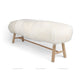 Bench with Icelandic Sheepskin | Oak Legs