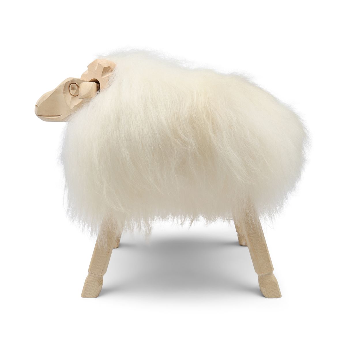 Alpine Sheep Sculpture Off White