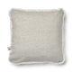 Short-Wool Sheepskin Cushion | 52x52 cm Silver/Ivory