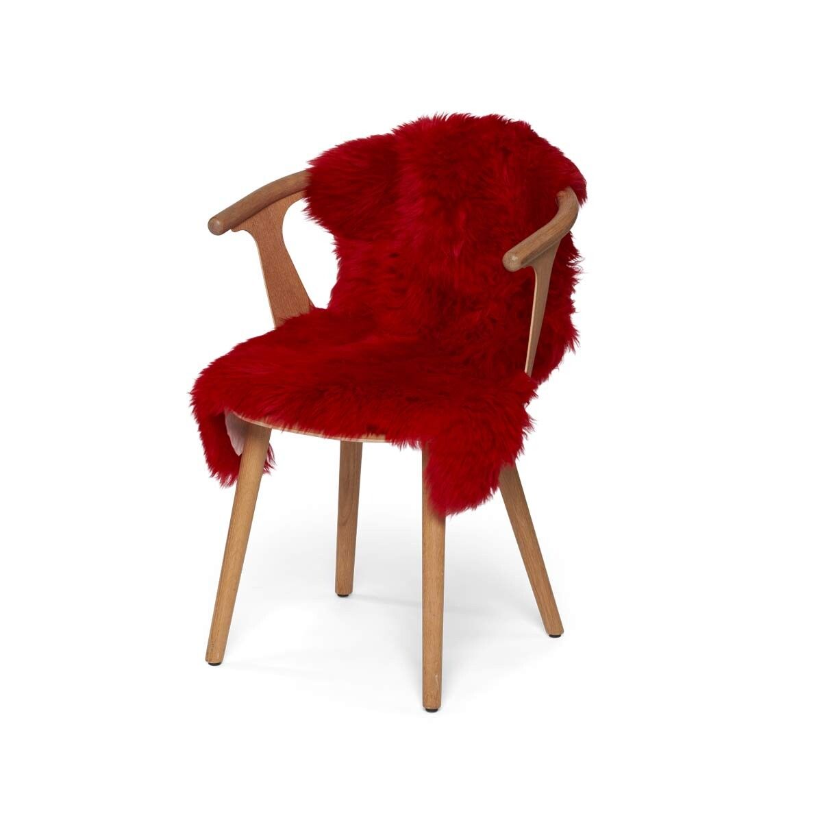 Merino Sheepskin Dyed | New Zealand | approx. 35 in Red