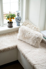 Long-Wool Sheepskin Cushion | 28x56 cm