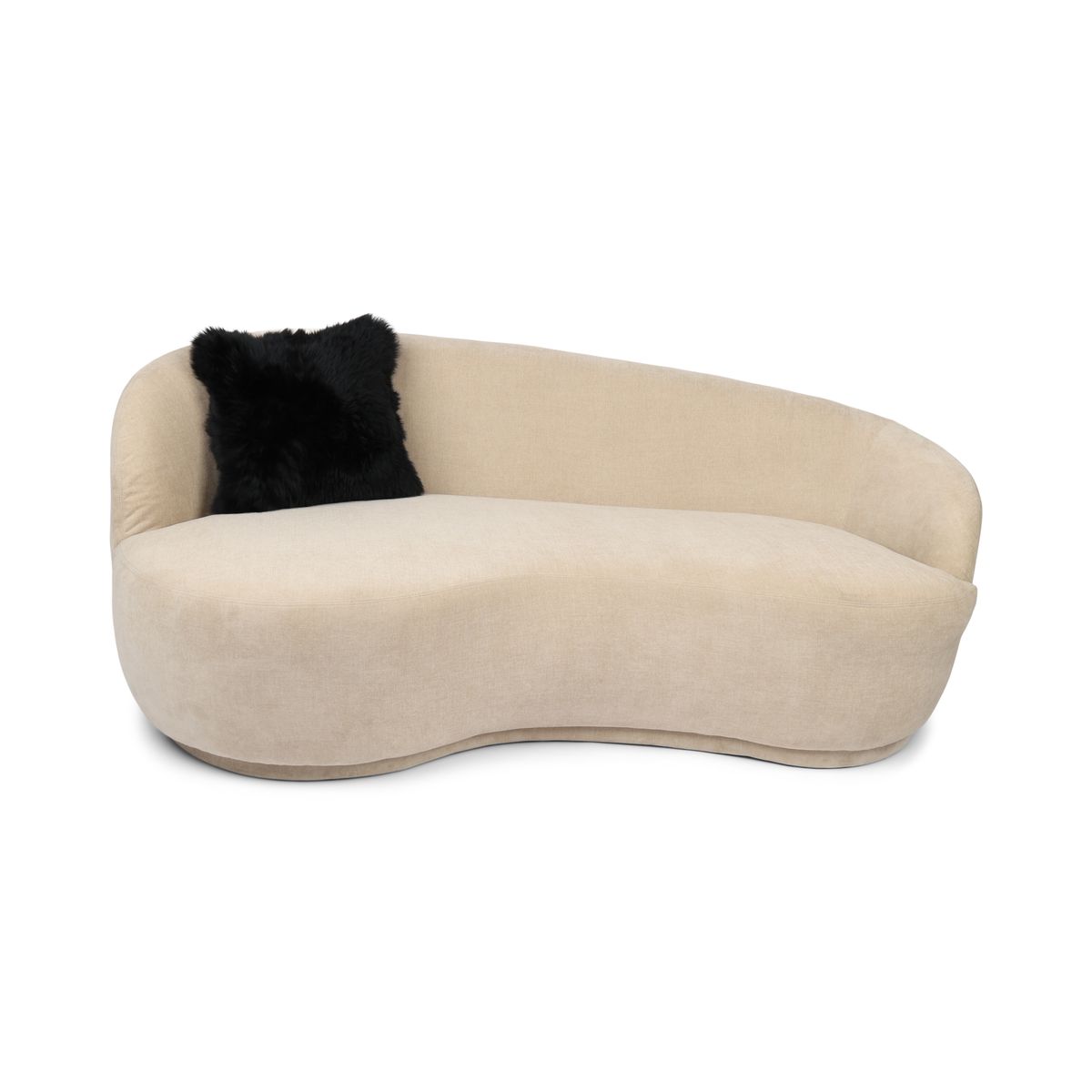 Cushion Cover | Long Wool | New Zealand Black