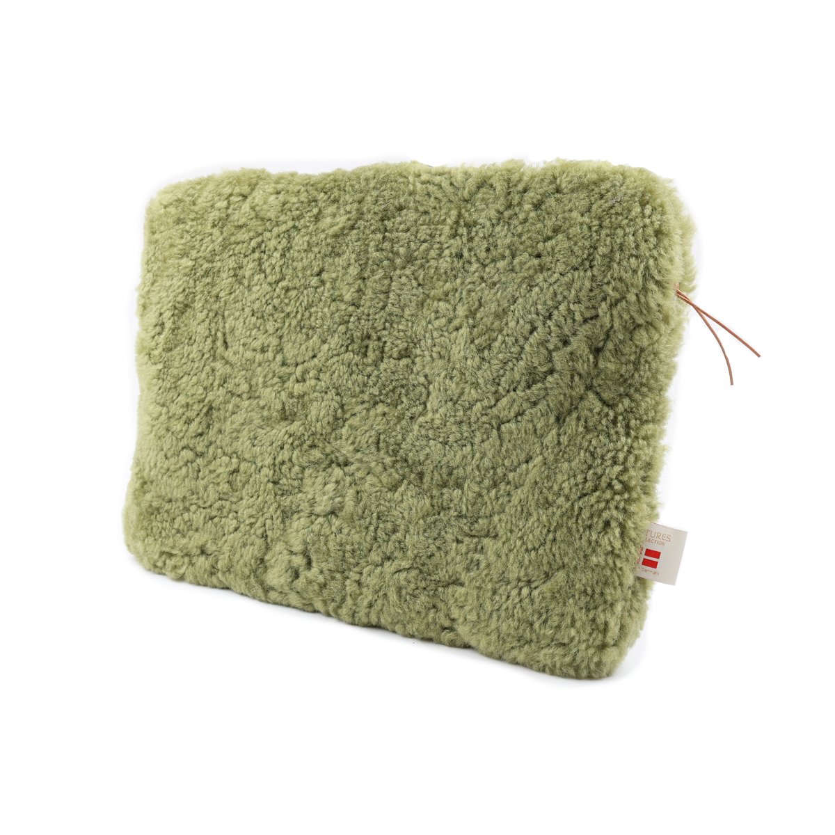 Sheepskin Computer Sleeve Sage Green