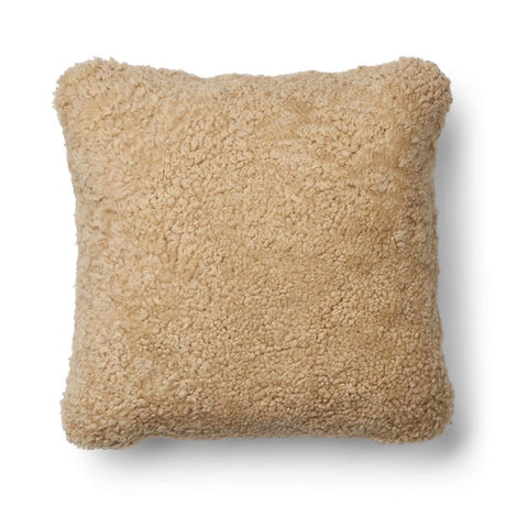 Short-Wool Sheepskin Cushion | Doublesided | 56x56 cm Moonstone