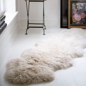 New Zealand Sheepskin | Long Wool | Rug 71 in Aubergine
