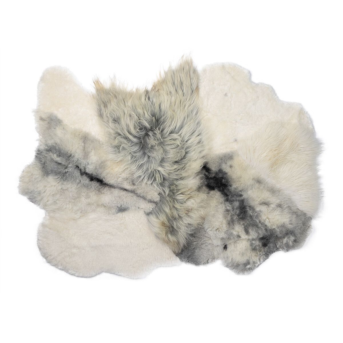 Long Wool / Short Wool Sheepskin Design Rug 