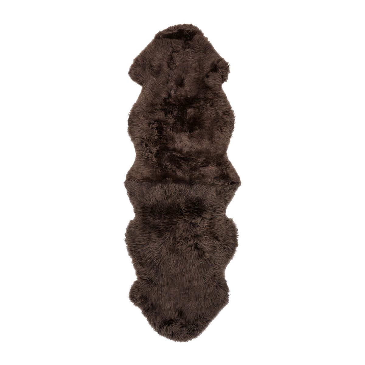 Merino Sheepskin | Long Wool | New Zealand | 63x24 in Walnut