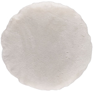 Nordic Velvet Cushion | D18 in | D24 in Pearl