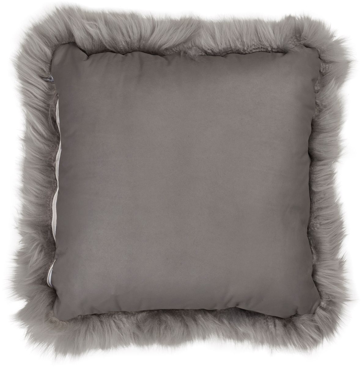 Long-Wool Sheepskin Cushion | LW | Leather backing