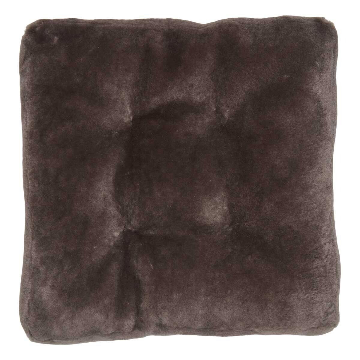 Moccasin Seat Cover | 18x18x2 in Dark Grey
