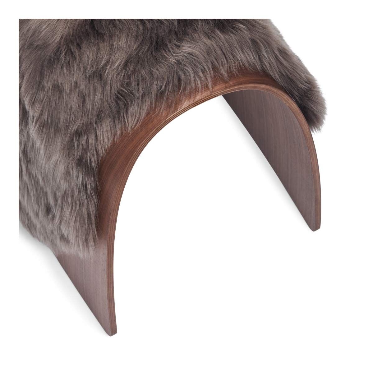 Sheep Stool Cover Walnut
