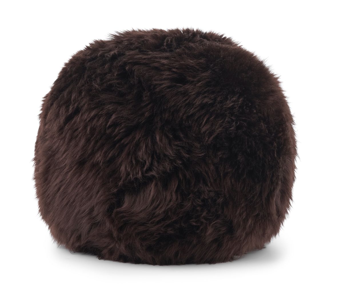 Angelite Cushion | D10 in | D12 in | D14 in | Long Wool Chocolate