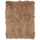 Throw of Curly Sheepskin Warm Sand