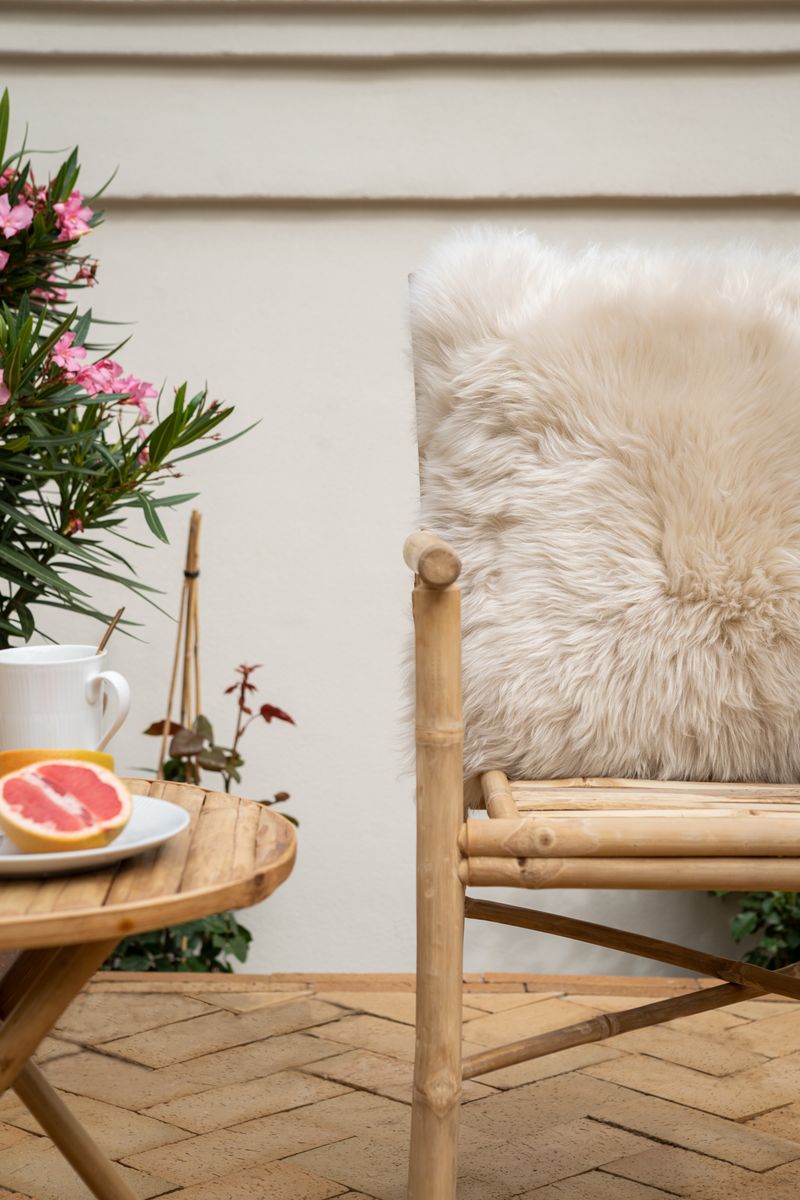 Long-Wool Sheepskin Cushion | 50x50 cm