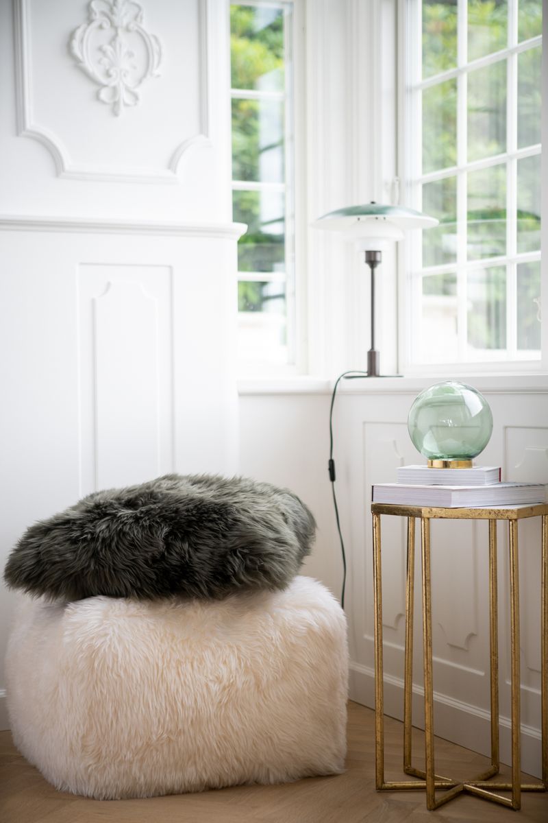 Long-Wool Sheepskin Cushion | 50x50 cm