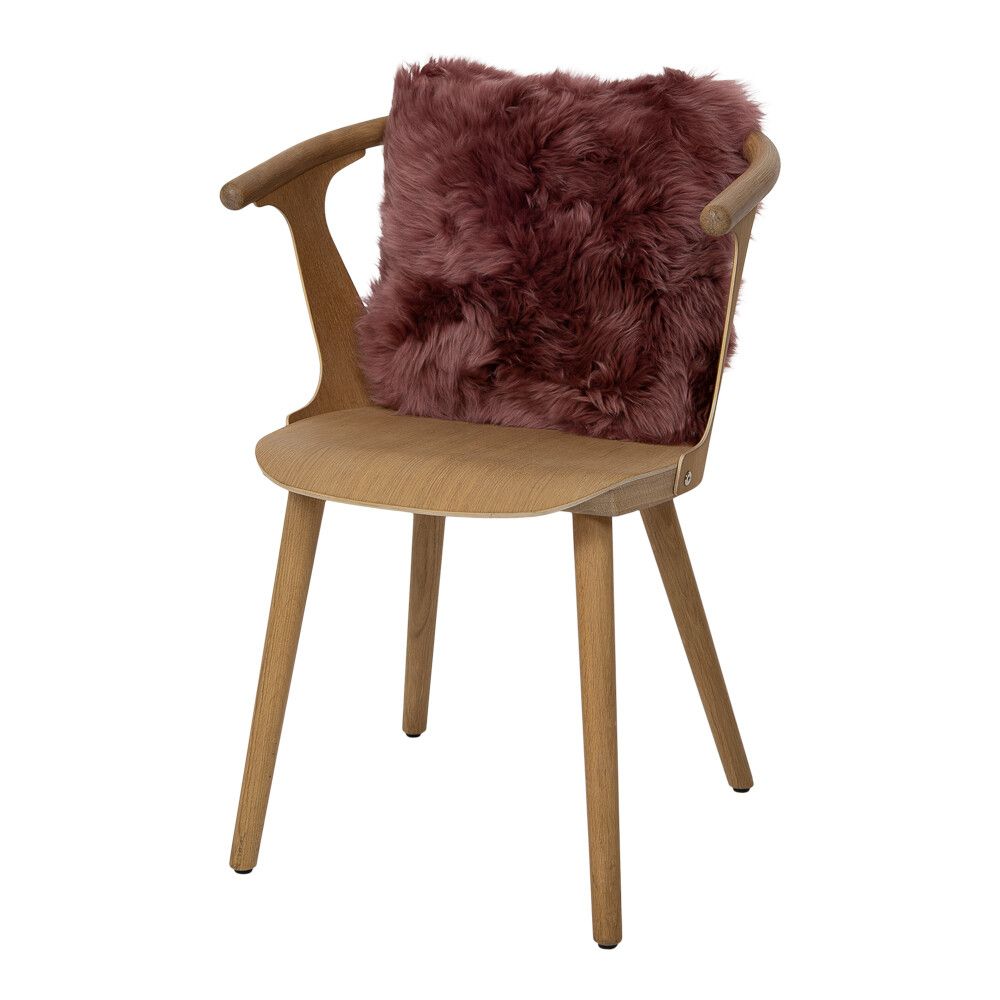 Sheepskin Cushion | Long Wool | New Zealand | 40x40 cm Old Rose