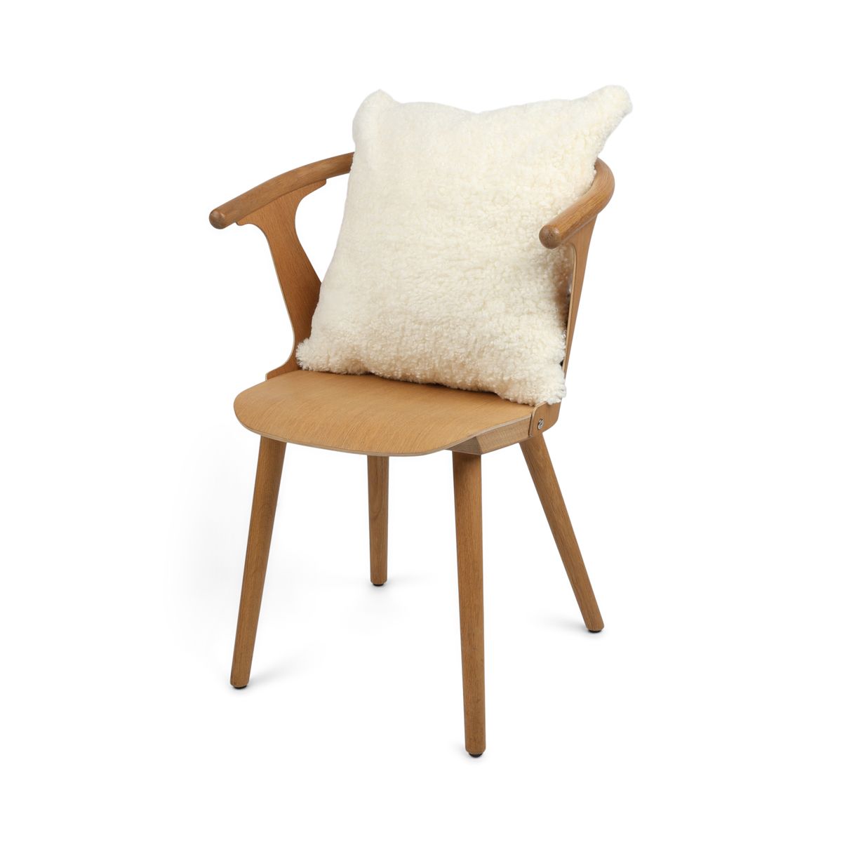 Sheepskin Cushion | Short Wool | New Zealand | Square White