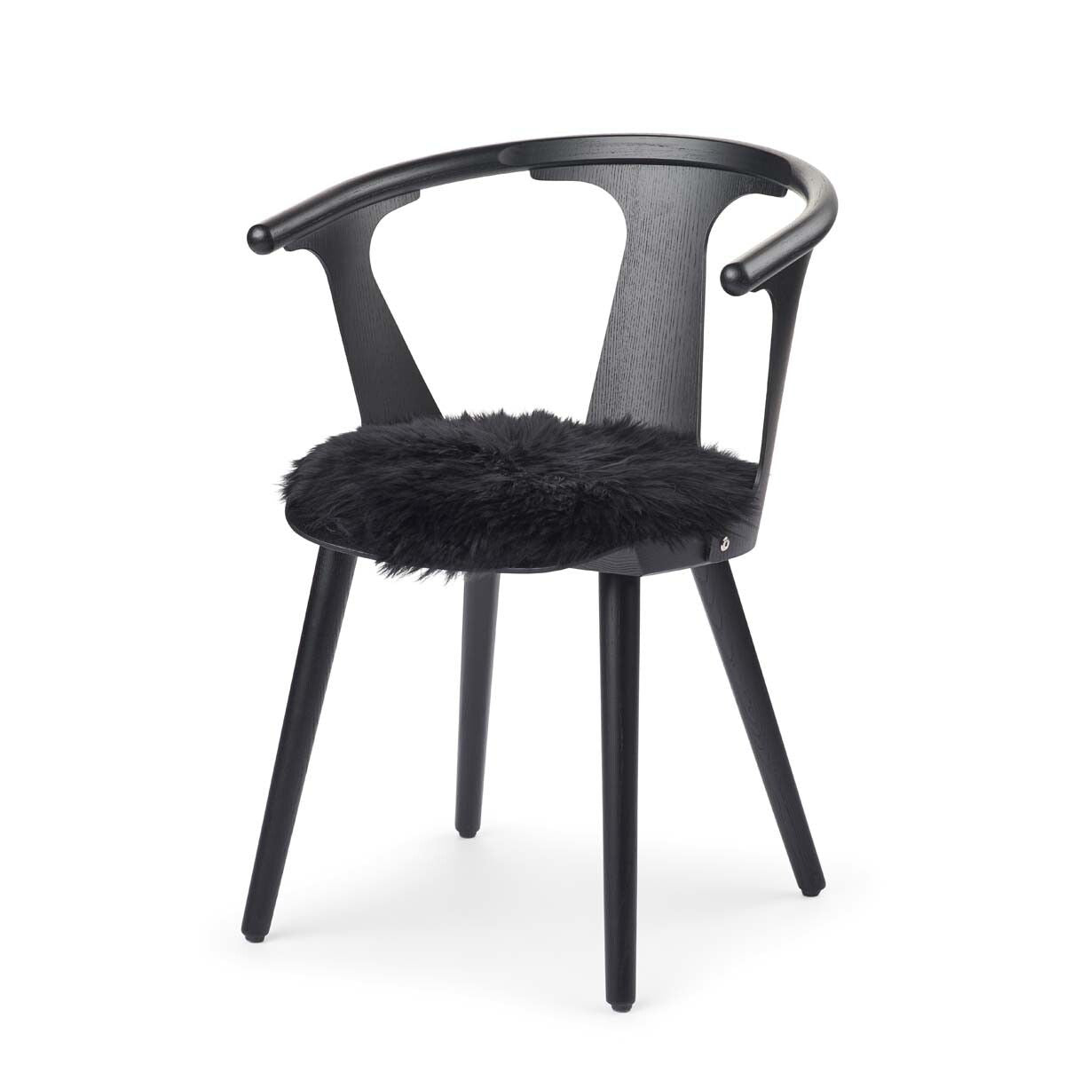 Premium Seat Cover | Long Wool | New Zealand | D13 in Black