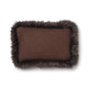 Wool Cushion | LW trim | 20x20 in | 13x20 in Brown/Walnut