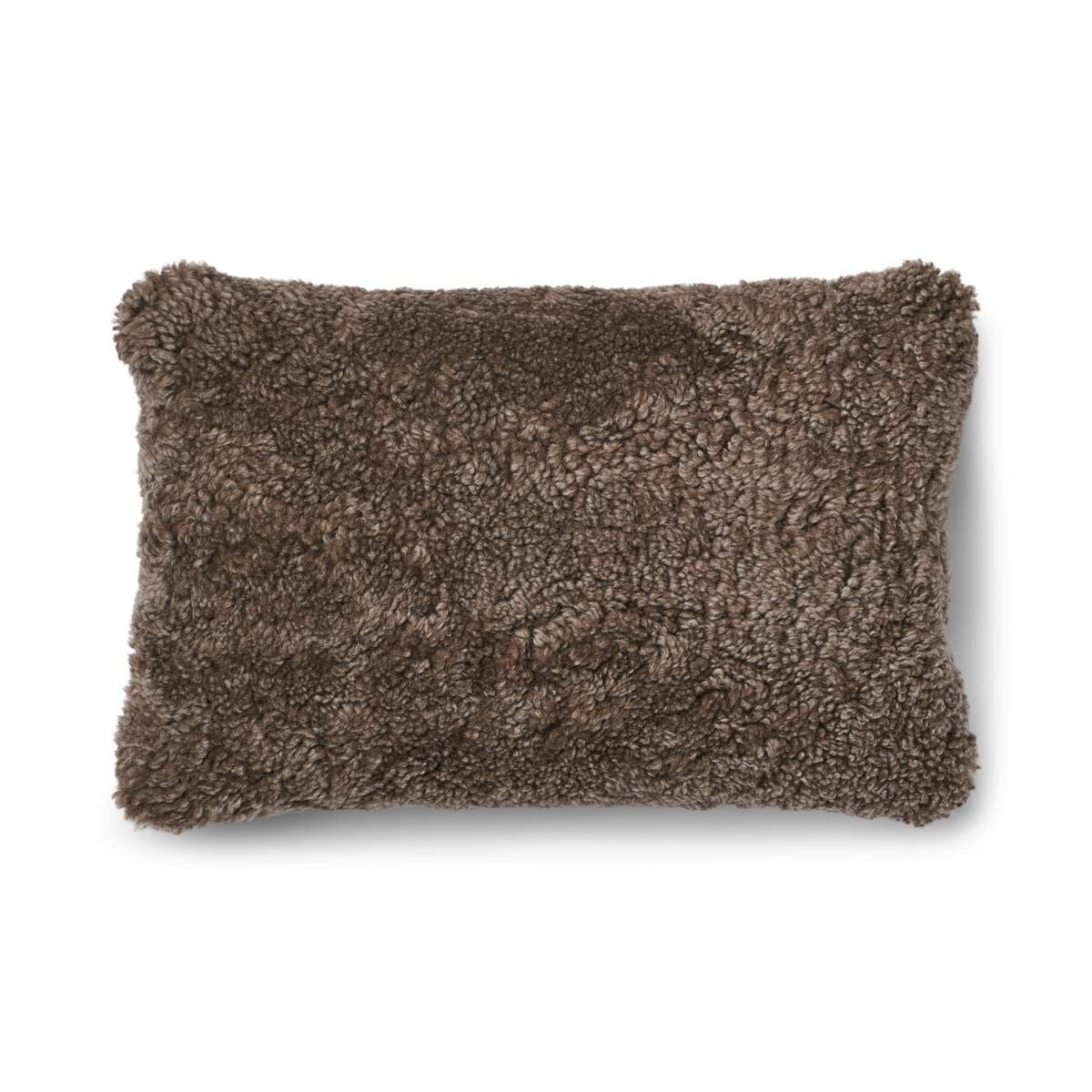 One Side Cushion | SW | 13x20 in Cocoa-Dark Brown/Taupe