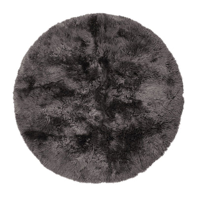 Long Wool Sheepskin Design Rug | D71 in | D98,5 in