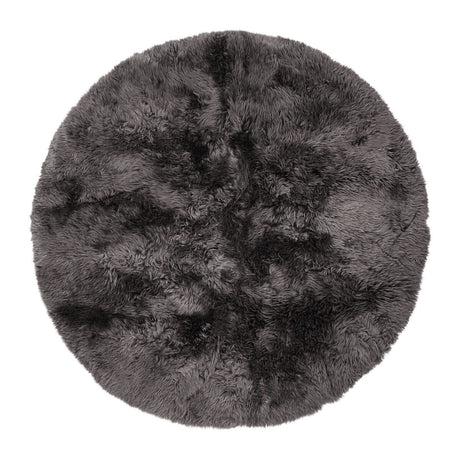 Long Wool Sheepskin Design Rug | D71 in | D98,5 in