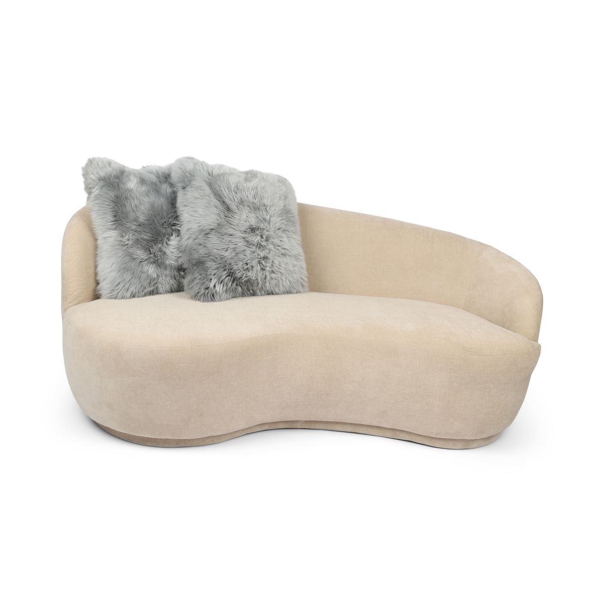 Cushion Cover | Long Wool | New Zealand Light Grey