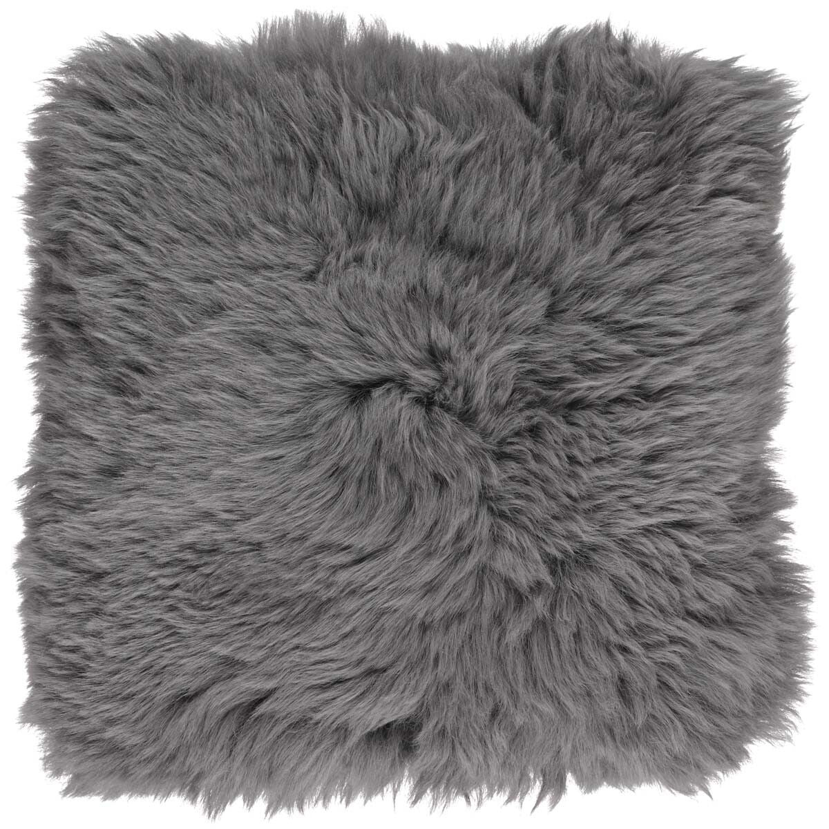 Long Wool Sheepskin Seat Cover WIth Filling Steel