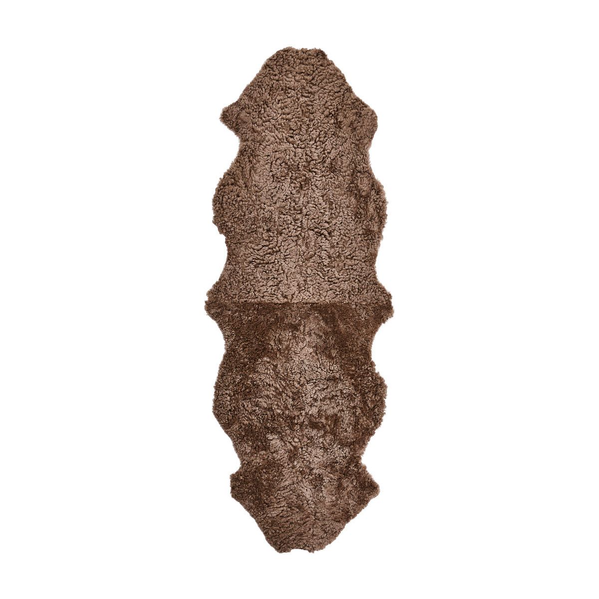  Double Sheepskin Rug | New Zealand | Short Wool curly Taupe