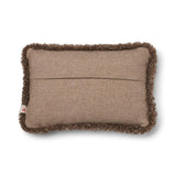 Short-Wool Sheepskin Cushion | SW trim | 34x52 cm Beige/Taupe