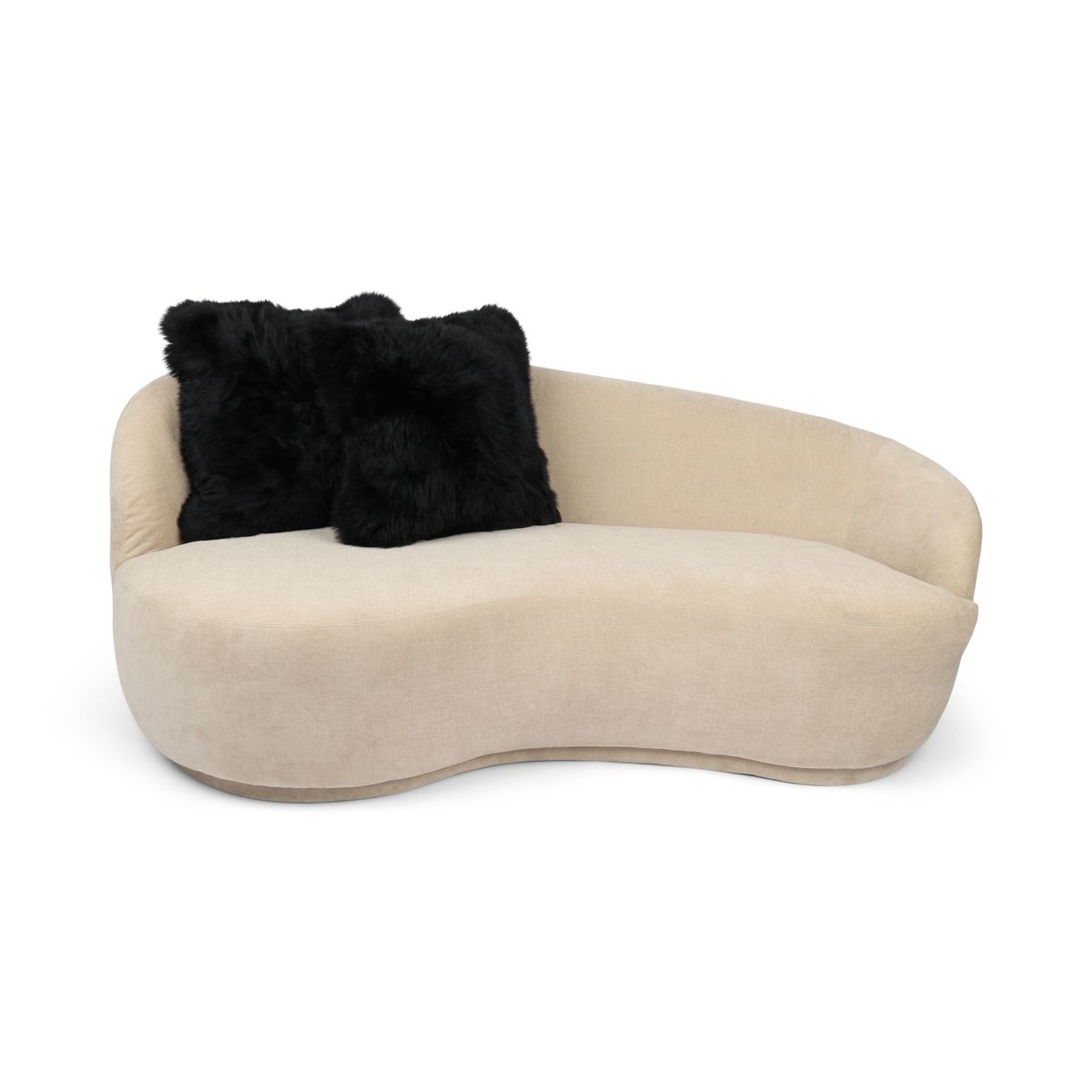 Cushion Cover | Long Wool | New Zealand Black