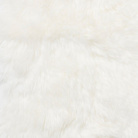Bench with New Zealand Long Wool Sheepskin | Oak Legs Ivory