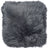 Long-Wool Sheepskin Cushion | Doublesided | New Zealand | 45x45 cm Steel
