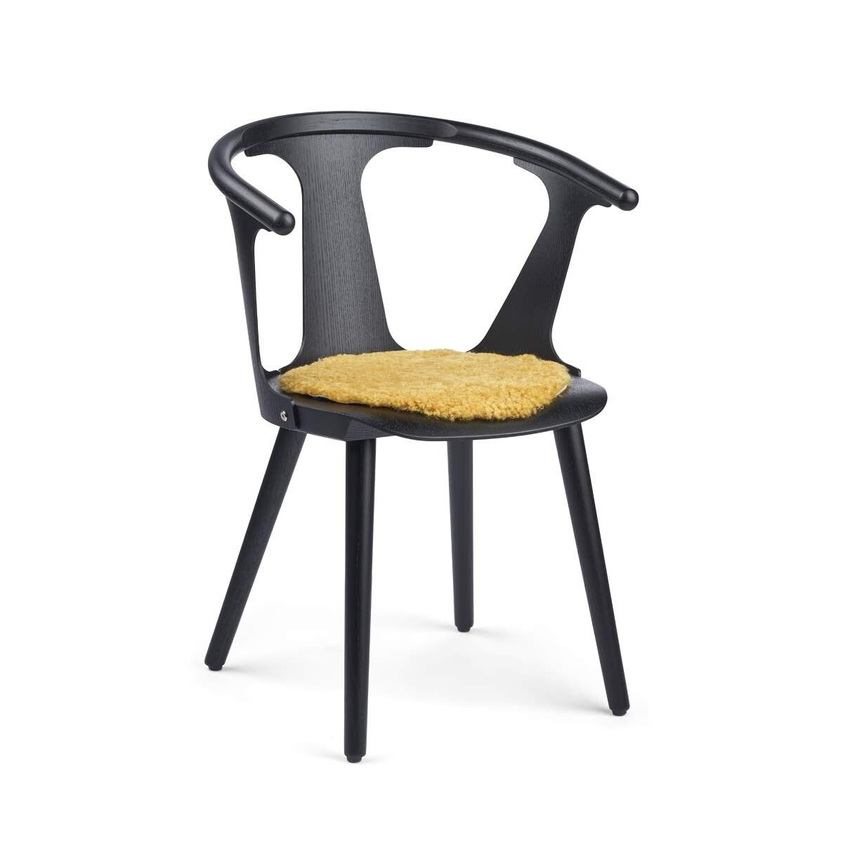 Short Wool Sheepskin Seat Cover | D15 in Coral Yellow