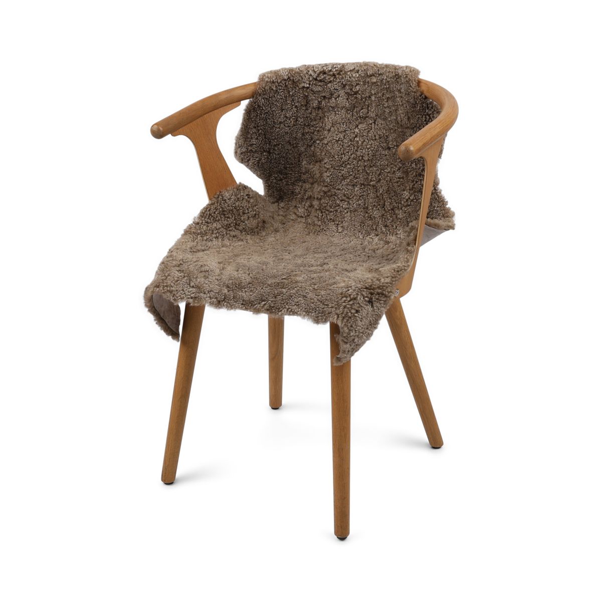 Short Wool Curly Sheepskin 39 in Sahara