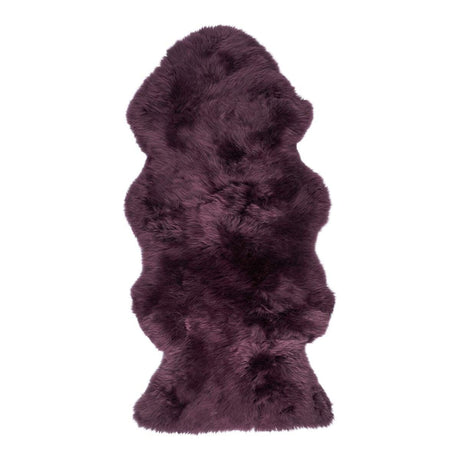 New Zealand Sheepskin | Long Wool | Rug 135 cm Aubergine