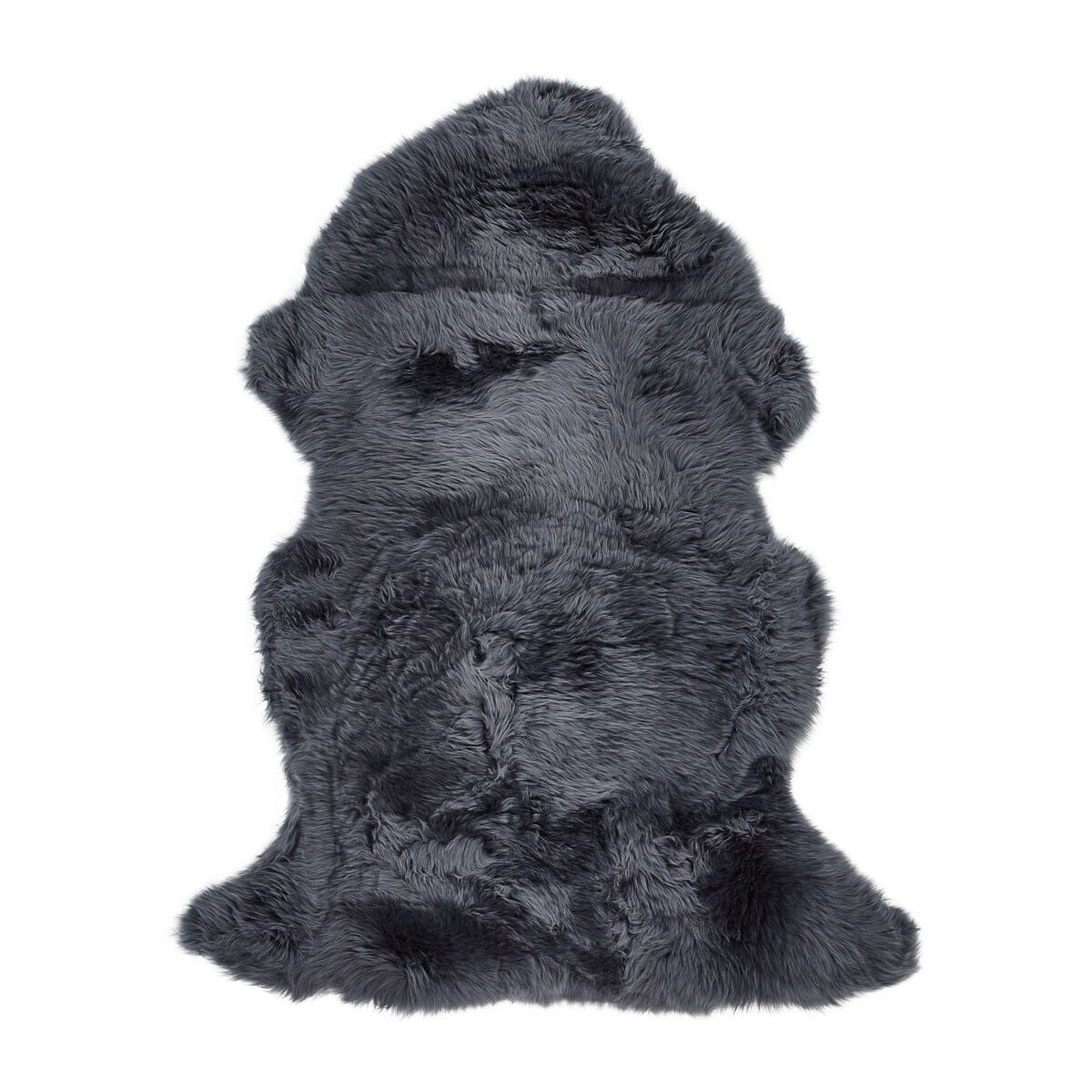 New Zealand Sheepskin | Long Wool | 45x24 in Navy