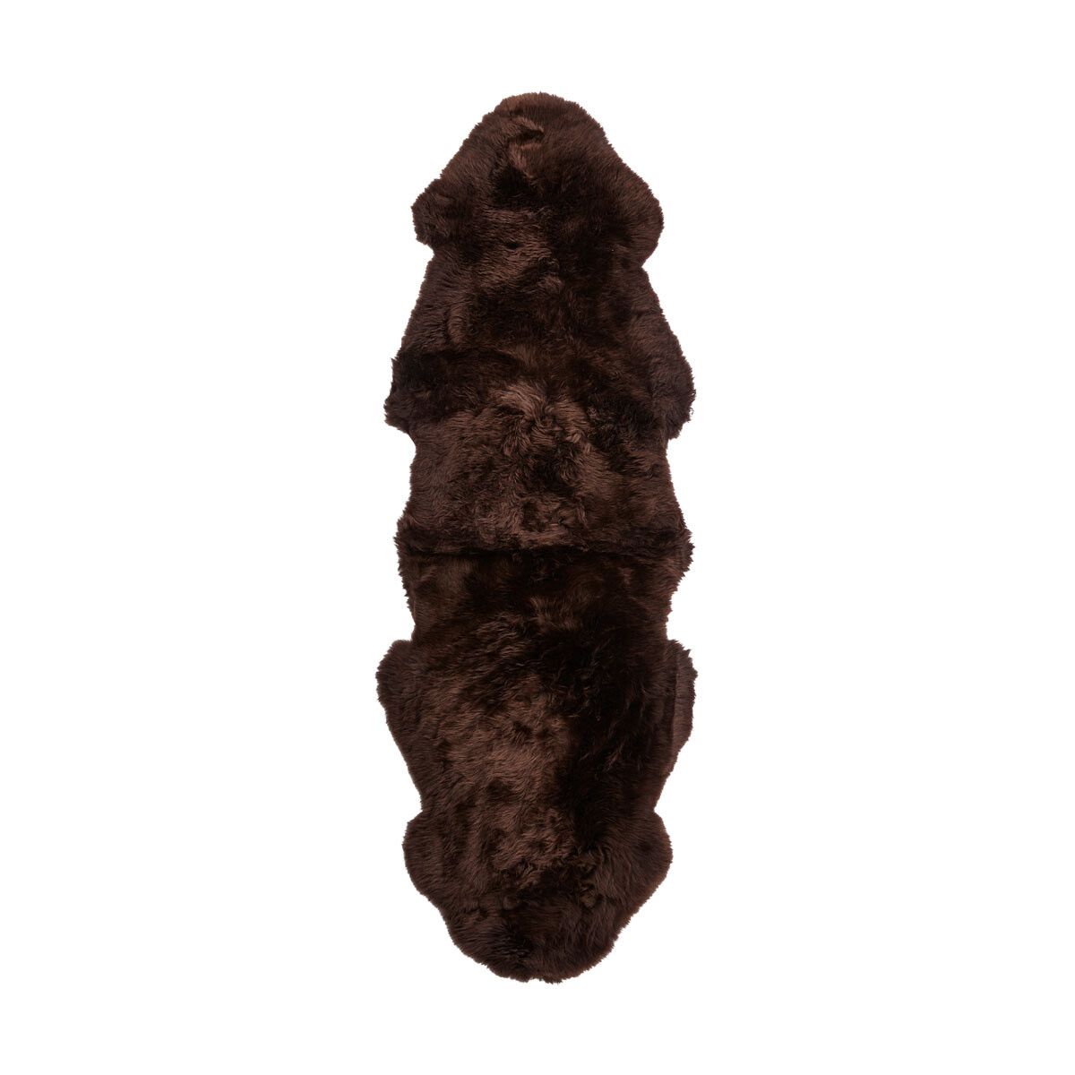 Merino Sheepskin | Long Wool | New Zealand | 63x24 in Chocolate