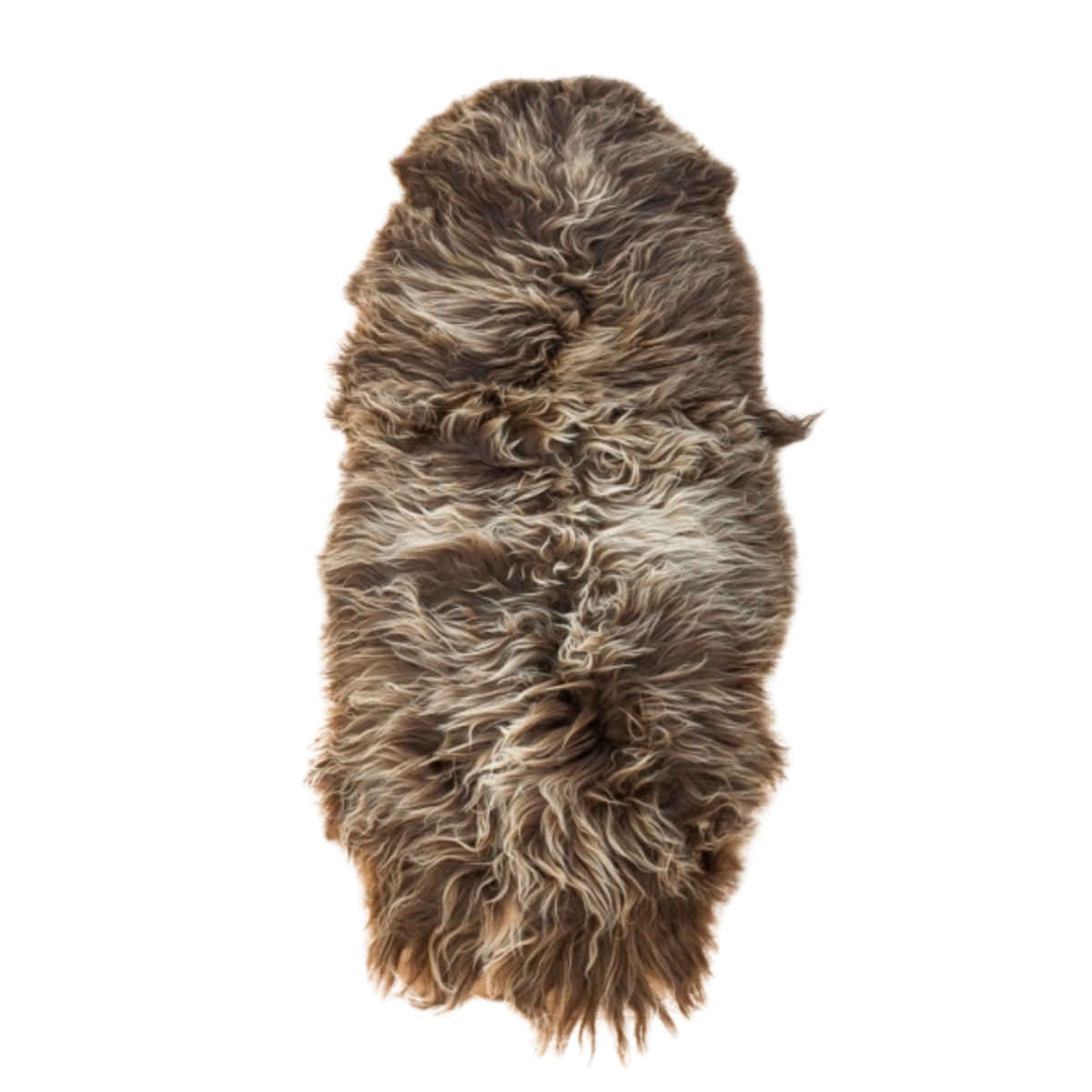 Icelandic Sheepskin | Long Wool | Rug 71 in Rusty Brown