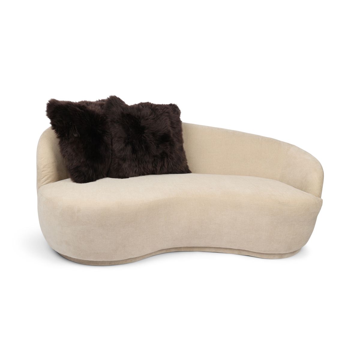 Cushion Cover | Long Wool | New Zealand Chocolate