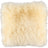 Long-Wool Sheepskin Cushion | 14x14 in Light Honey