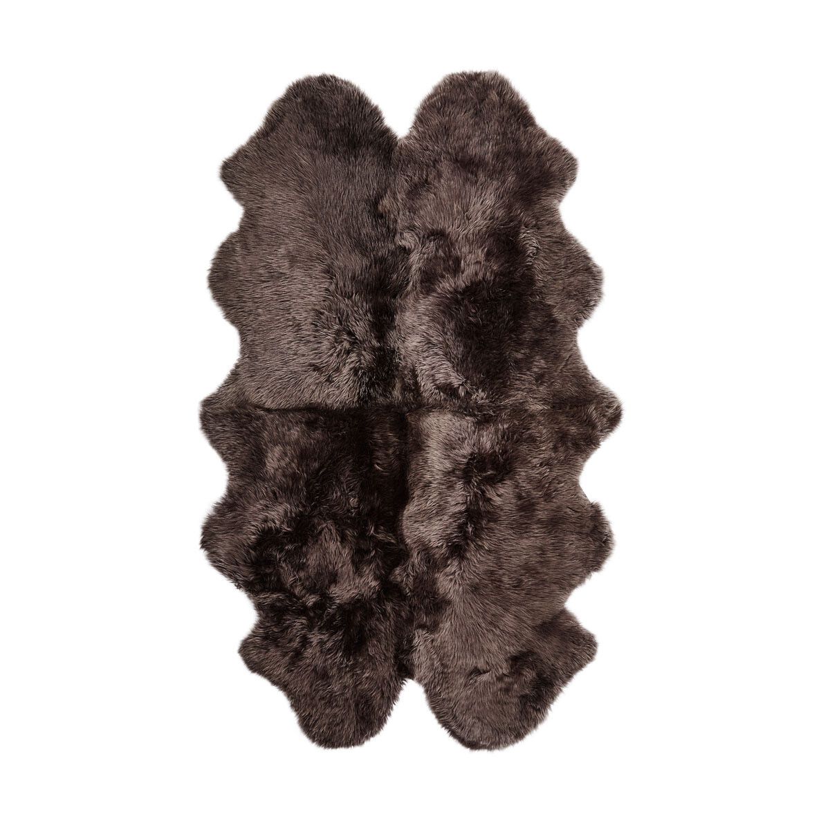 Quadruple Sheepskin | Long Wool | New Zealand Walnut