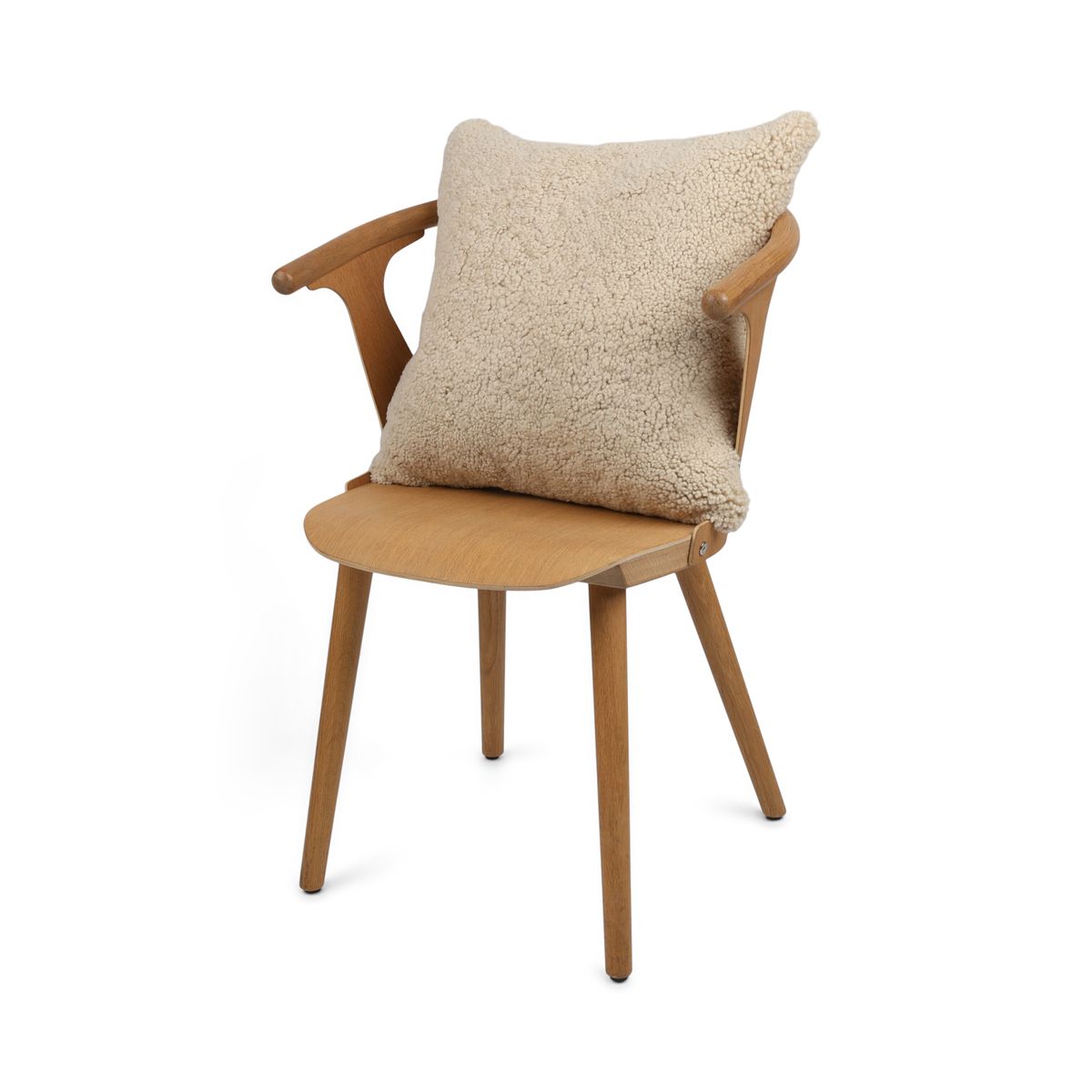 Sheepskin Cushion | Short Wool | New Zealand | Square Moon Light